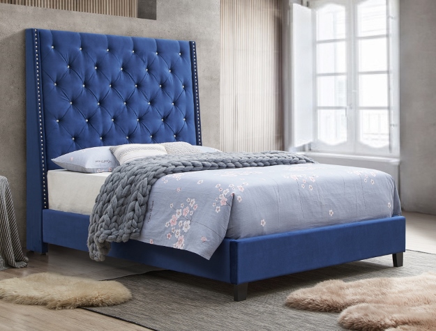 CHANTILLY BED - ROYAL BLUE